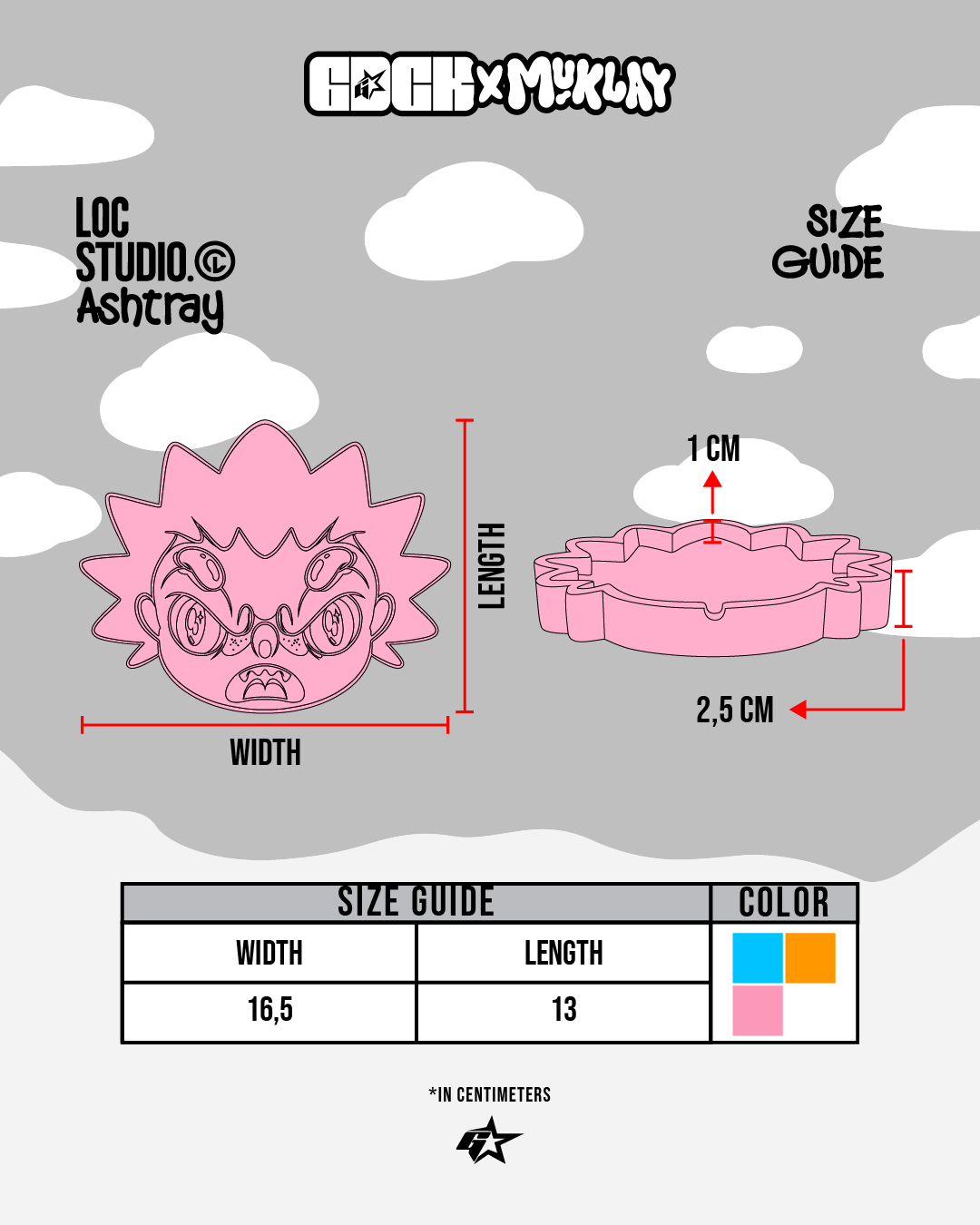 GDCK X MUKLAY ASHTRAY BLUE BIZZARE
