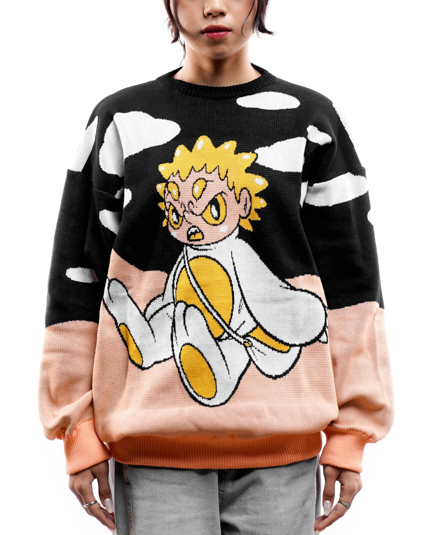 GDCK X MUKLAY CREWNECK BIZZARE BLACK