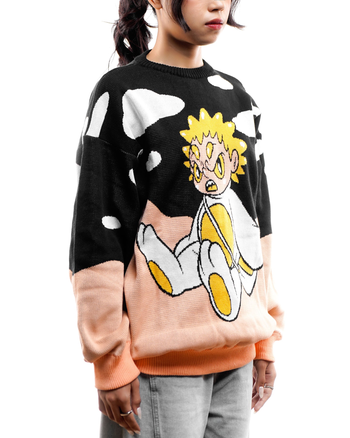 GDCK X MUKLAY CREWNECK BIZZARE BLACK