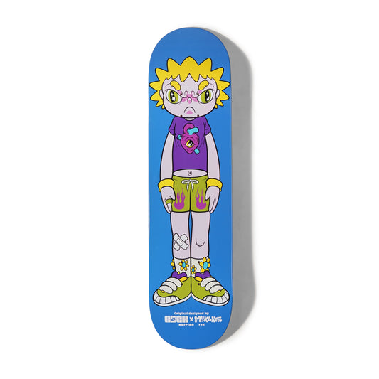 GDCK X MUKLAY BIZZARE BLUE SKATE DECK